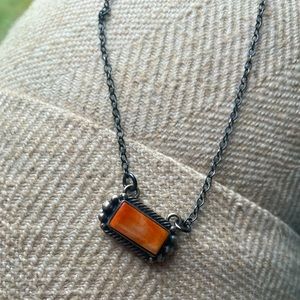 Sterling Silver Spiny Oyster necklace